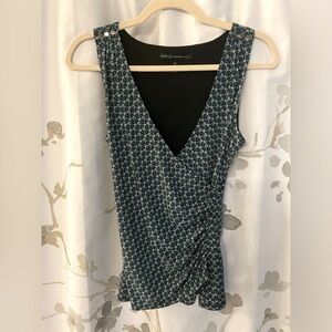 Teal Sleeveless Blouse